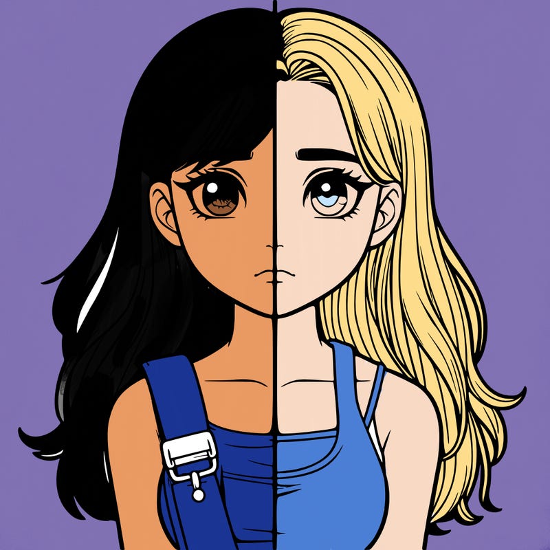 realistic girl split