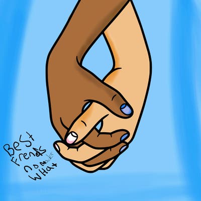 hands in shape of heart