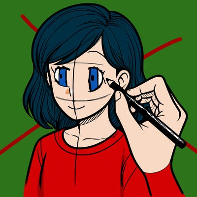 drawing a realistic person