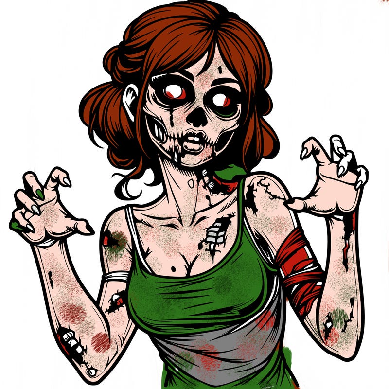 realistic zombie girl