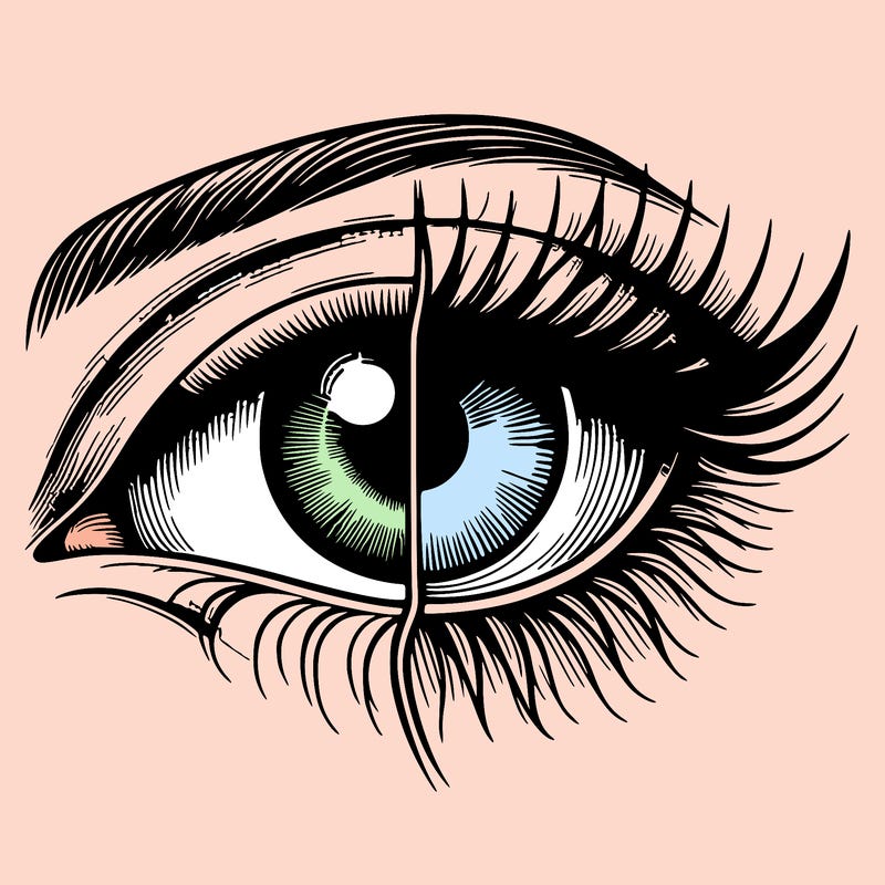 realistic eye split