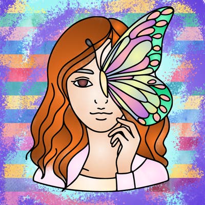 a women whose part butterfly