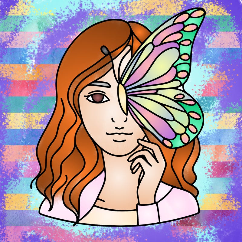 a women whose part butterfly