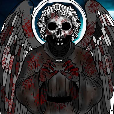 creepy biblically accurate angel realistic