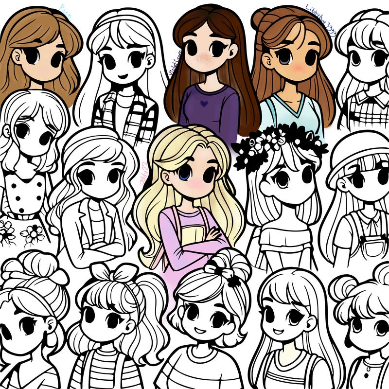 many different girls