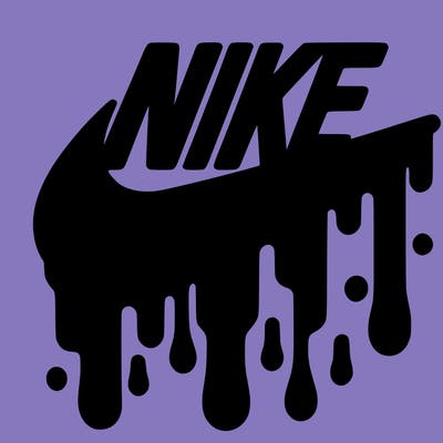 dripping nike logo