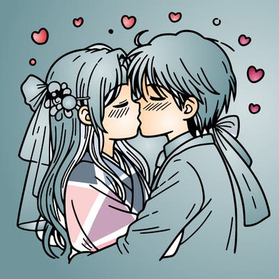 kissing
