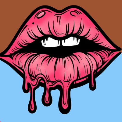 lips that look realistic and drip