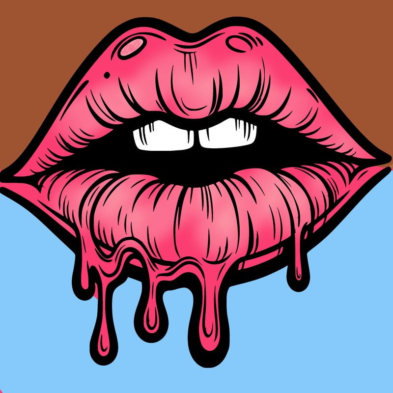 lips that look realistic and drip