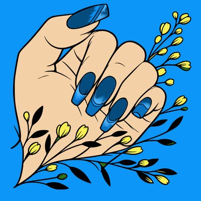 nails with french tip