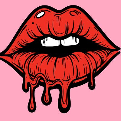 lips that look realistic and drip