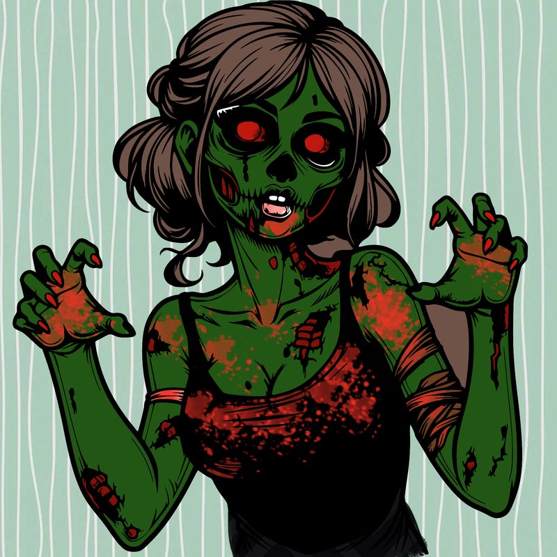 realistic zombie girl