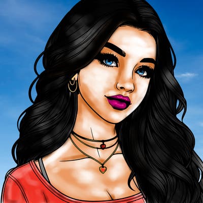 detailed realistic girl