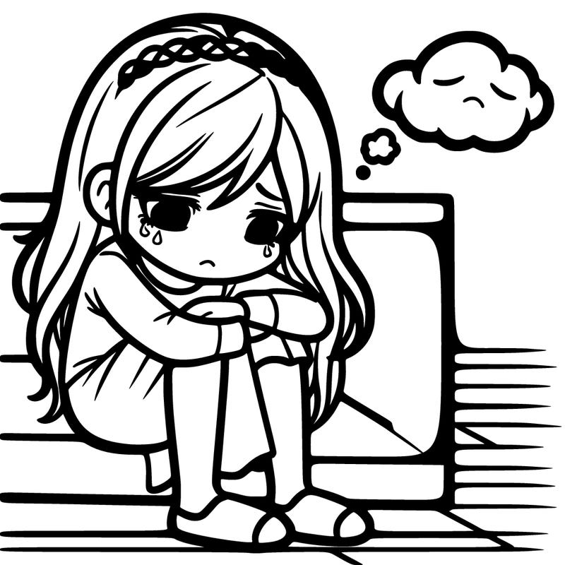 depressed girl