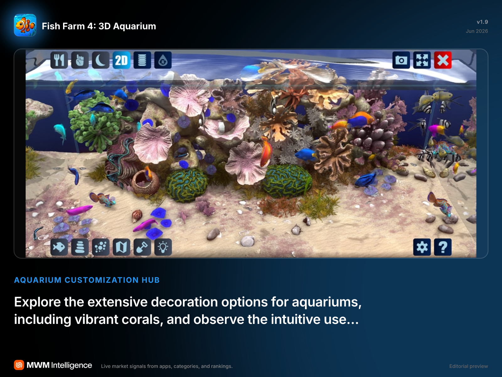 Fish Farm 4: 3D Aquarium - Games App | MWM