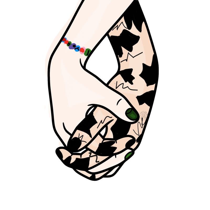 hands in shape of heart