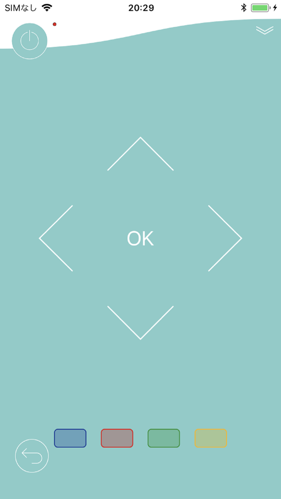 Panasonic TV Remote 3 - Interface of the Panasonic TV Remote 3 app showing digital directional arrows and OK button