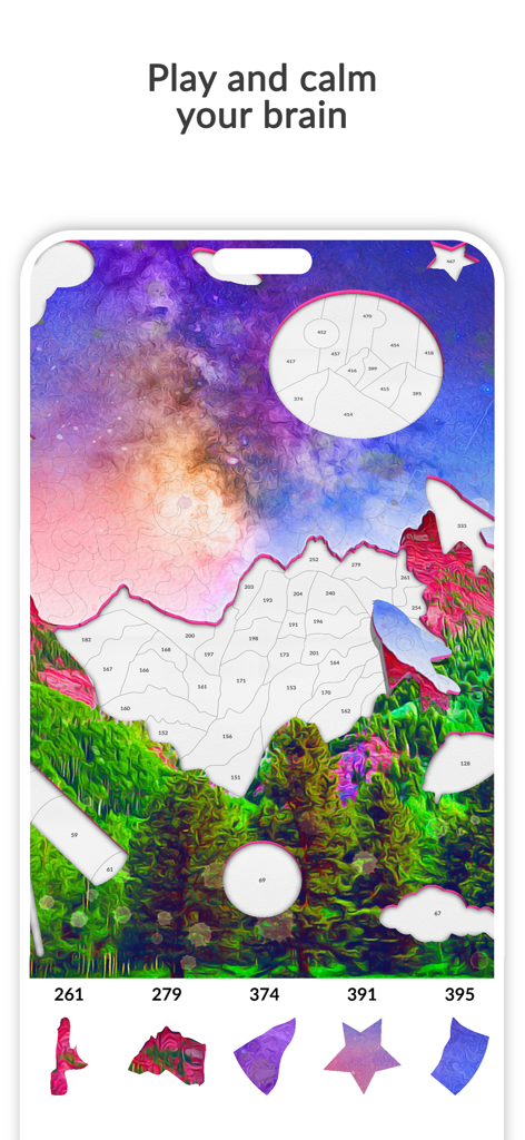 April: Jigsaw Puzzle by Number - A relaxing jigsaw puzzle by number game featuring watercolor artwork and 3D pieces.