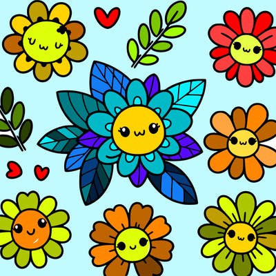 cute flower patterns