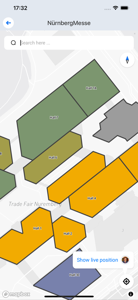 BIOFACH 2025 - Planimetria interattiva e mappa di NurnbergMesse nell'app BIOFACH 2025