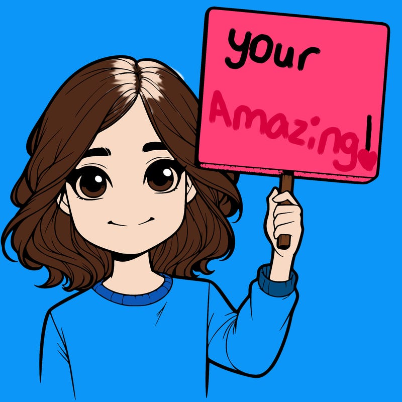 realistic girl holding up a sign