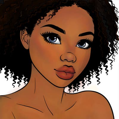 realistic black girl