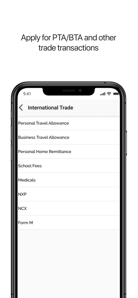 UBA Mobile Banking - UBA mobile banking international trade and remittance screen