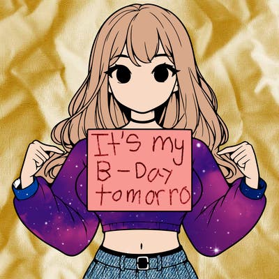 girl holding a blank sign in a long sleeve crop top