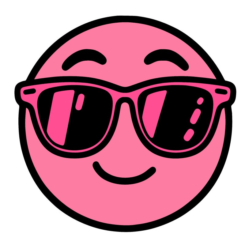 emoji with sunglasses