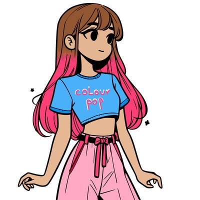 girl in a cute crop top