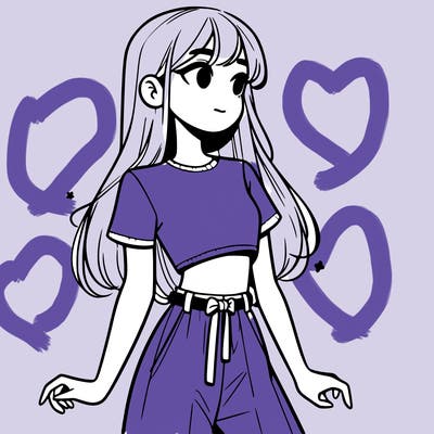 girl in a cute crop top