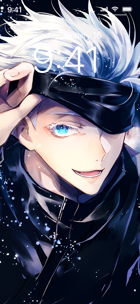 Anime Wallpapers 4K | HD - High quality 4K anime wallpaper of Gojo Satoru from Jujutsu Kaisen