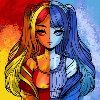 realistic girl split