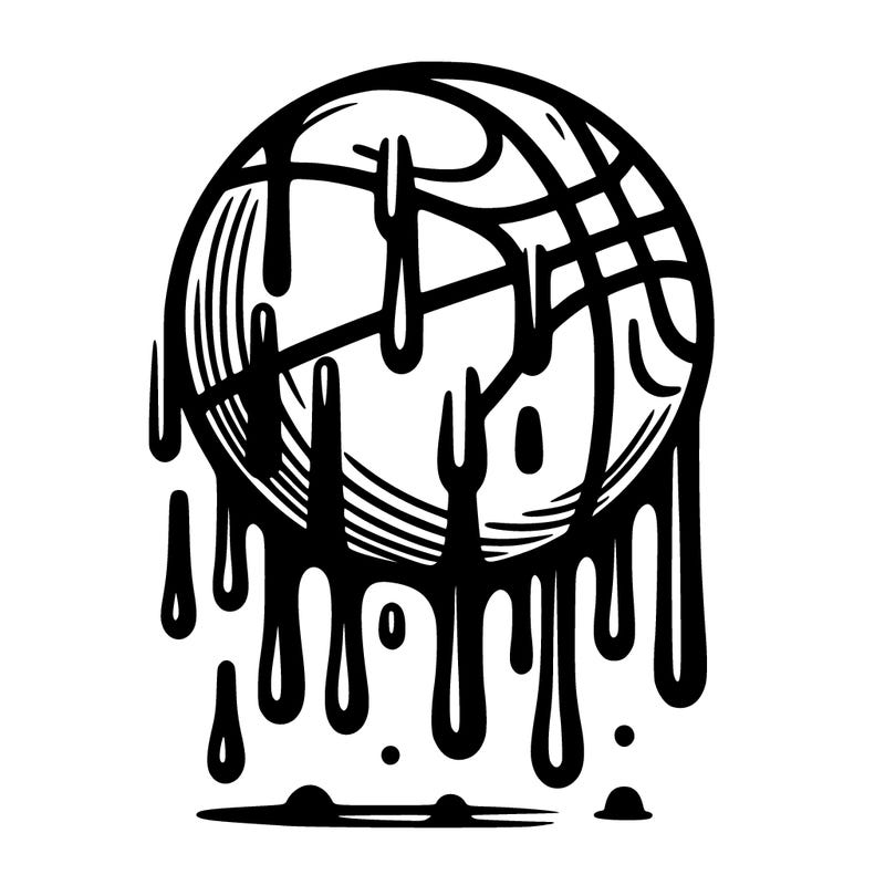 dripping basketball