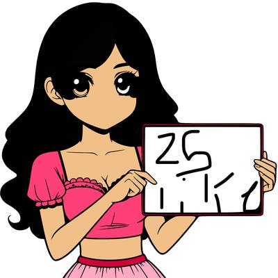 realistic pretty girl holding blank sign