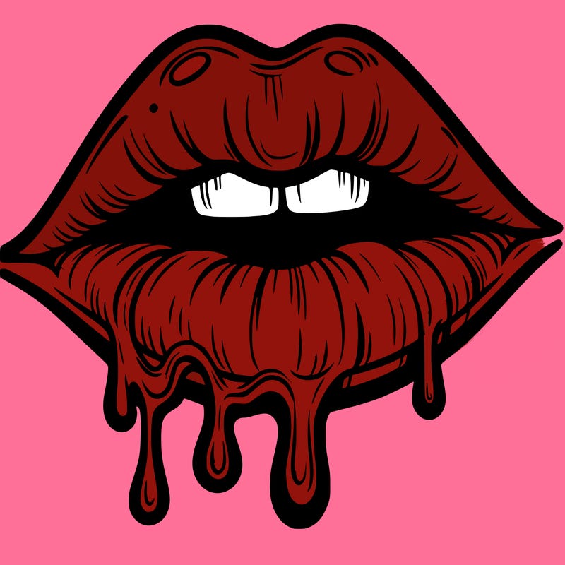 lips that look realistic and drip