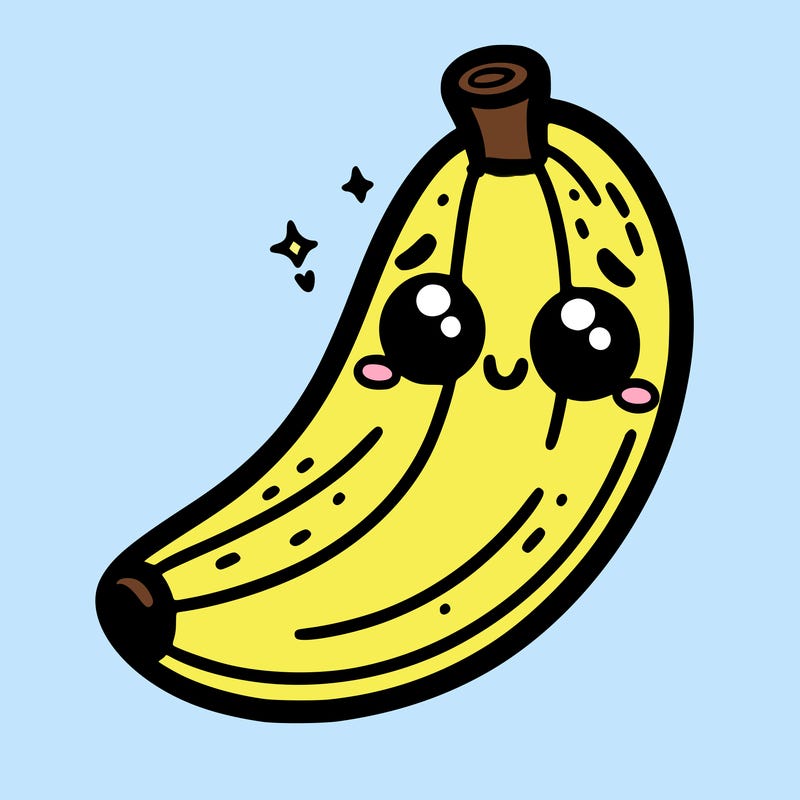 a cute banana