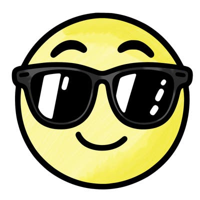 emoji with sunglasses