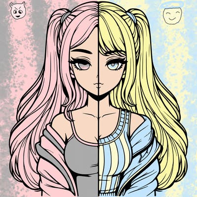 realistic girl split