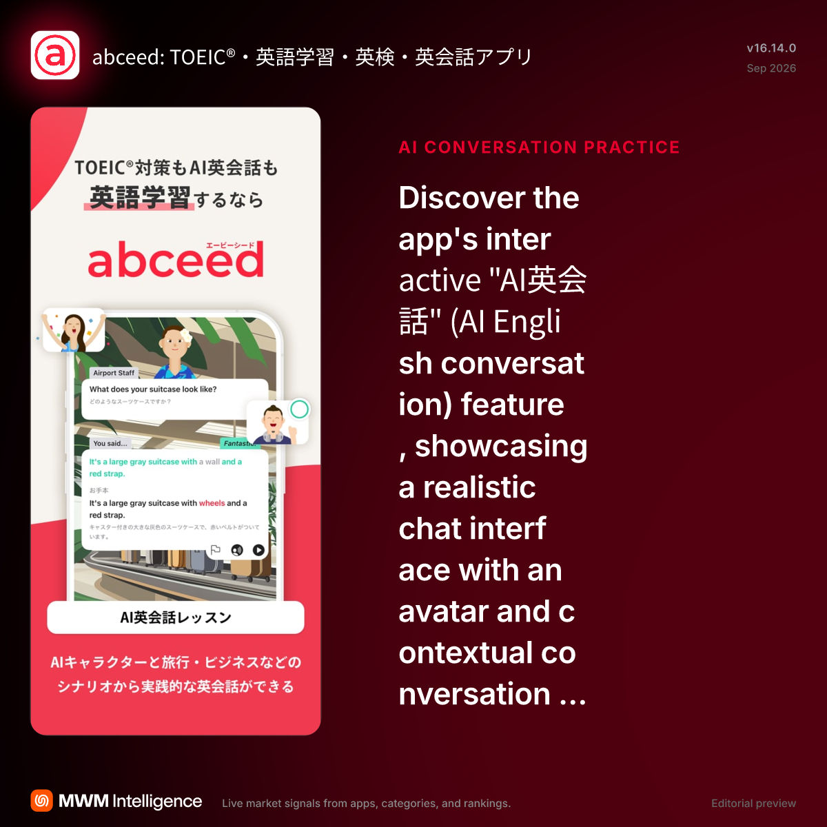 abceed: TOEIC®・英語学習・英検・英会話アプリ - Education App | MWM