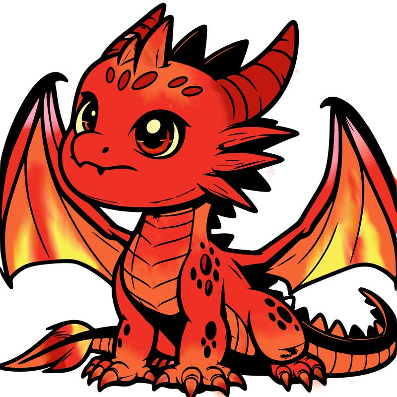 fierce baby night dragon