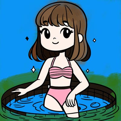 𝓖𝓲𝓻𝓵 𝓲𝓷 𝓪 𝓼𝔀𝓲𝓶 𝓼𝓾𝓲𝓽 𝓲𝓷 𝓪 𝓹𝓸𝓸𝓵