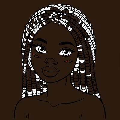 african woman with fulani braids