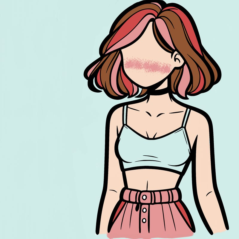 girl with crop top