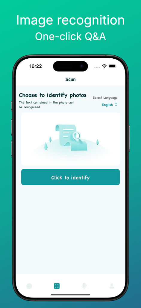 Kimi-AI app interface for scanning photos and recognizing text
