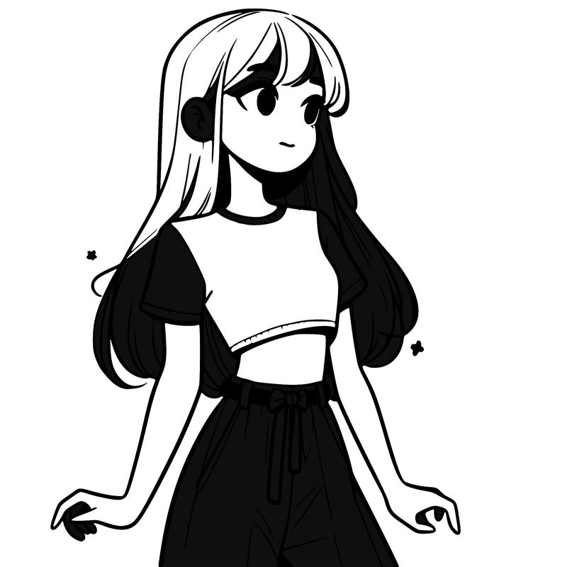 girl in a cute crop top