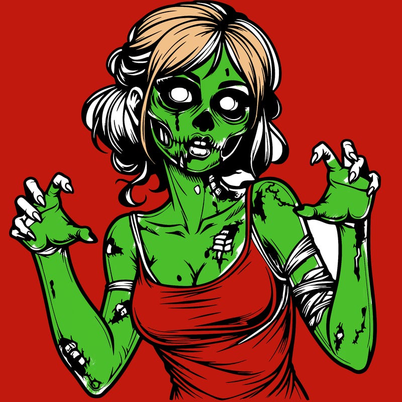 realistic zombie girl