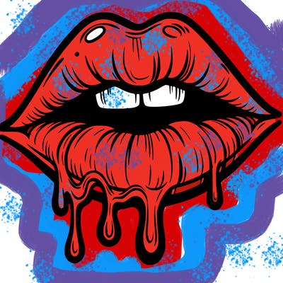lips that look realistic and drip