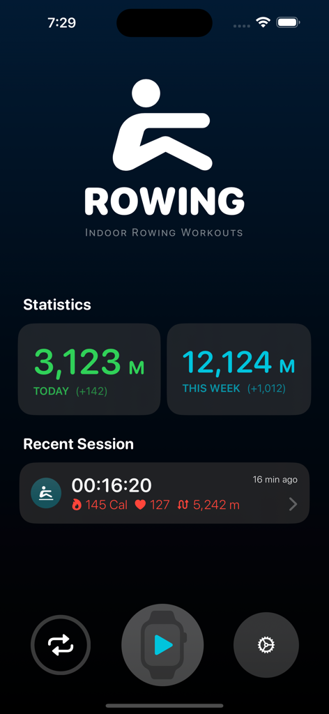 Rowing Workout - Sports App | MWM