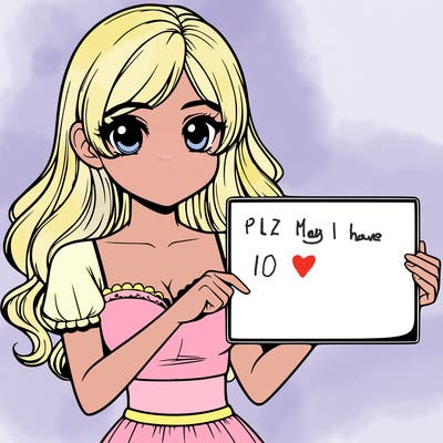 realistic pretty girl holding blank sign